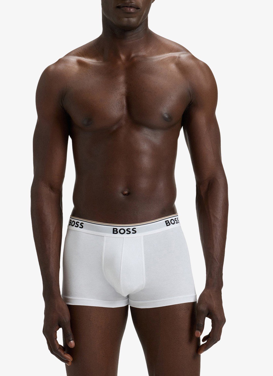 BOSS Boxershorts met logoband in 3-pack - voorkant 2 wit
