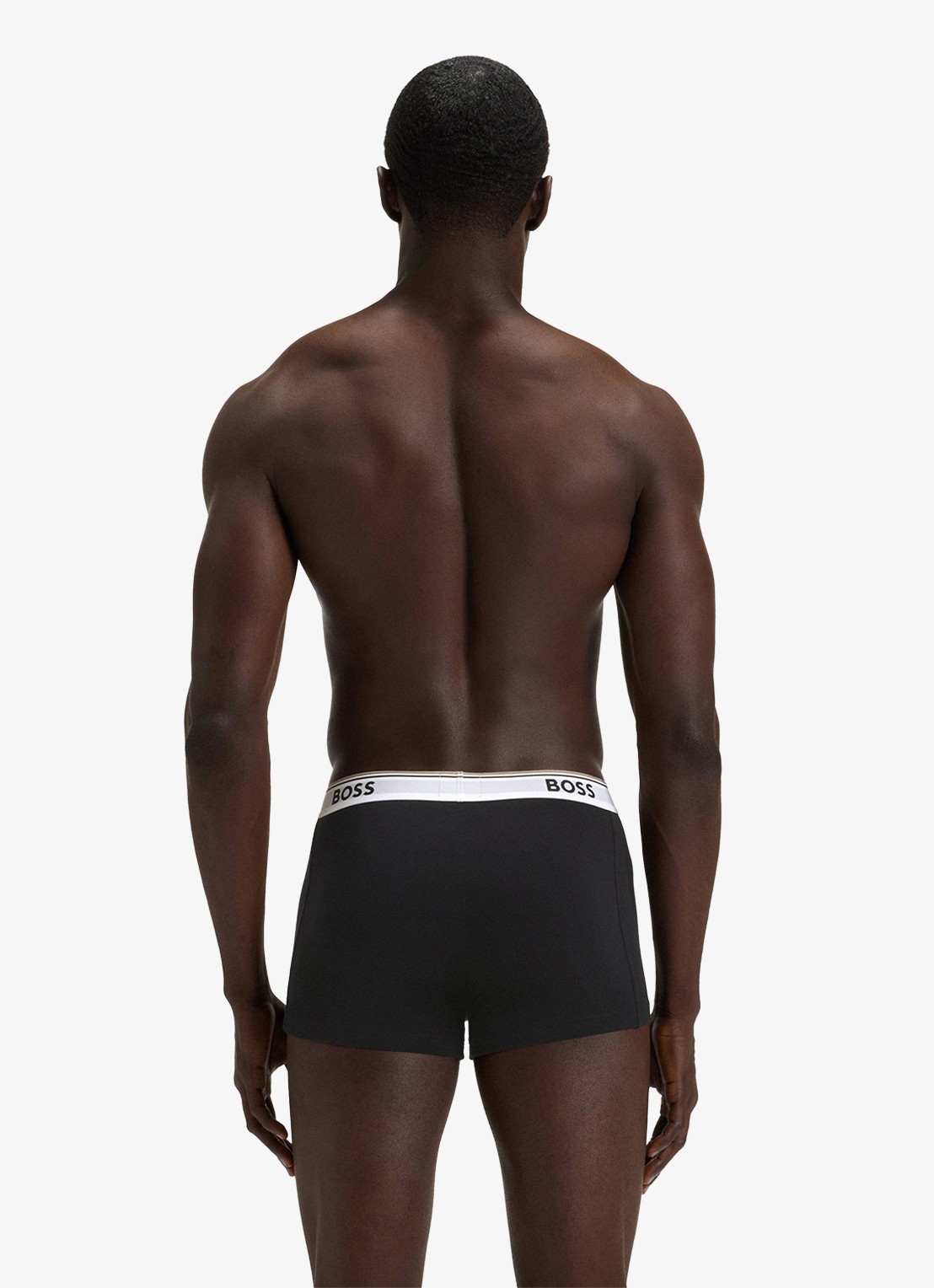 BOSS Boxershorts met logoband in 3-pack - achterkant 3 zwart