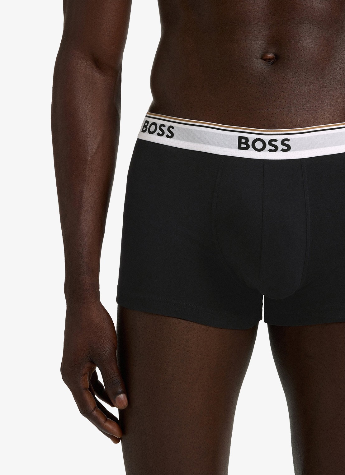 BOSS Boxershorts met logoband in 3-pack - detail zwart
