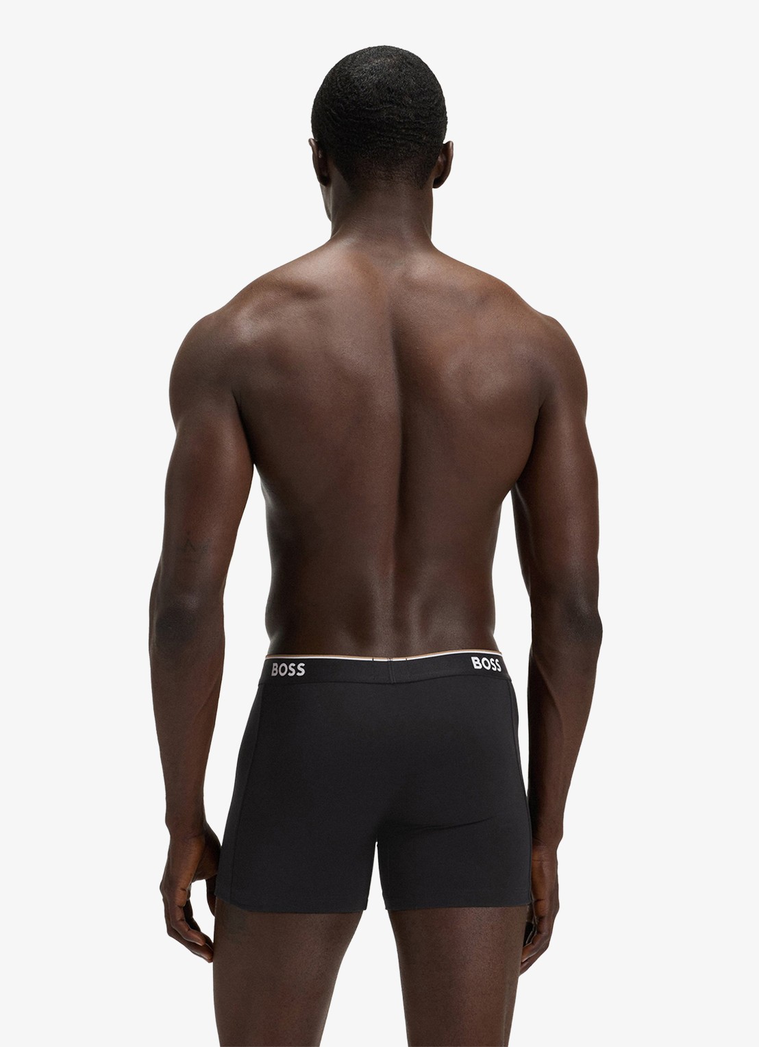 BOSS Boxershorts met logoband in 3-pack - achterkant 3 zwart