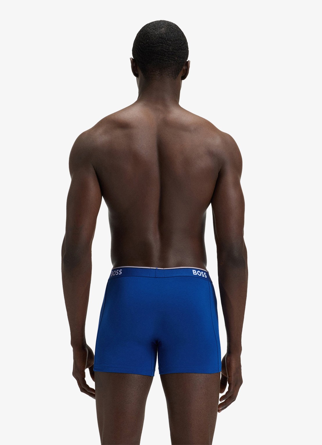 BOSS Boxershorts met logoband in 3-pack - achterkant blauw