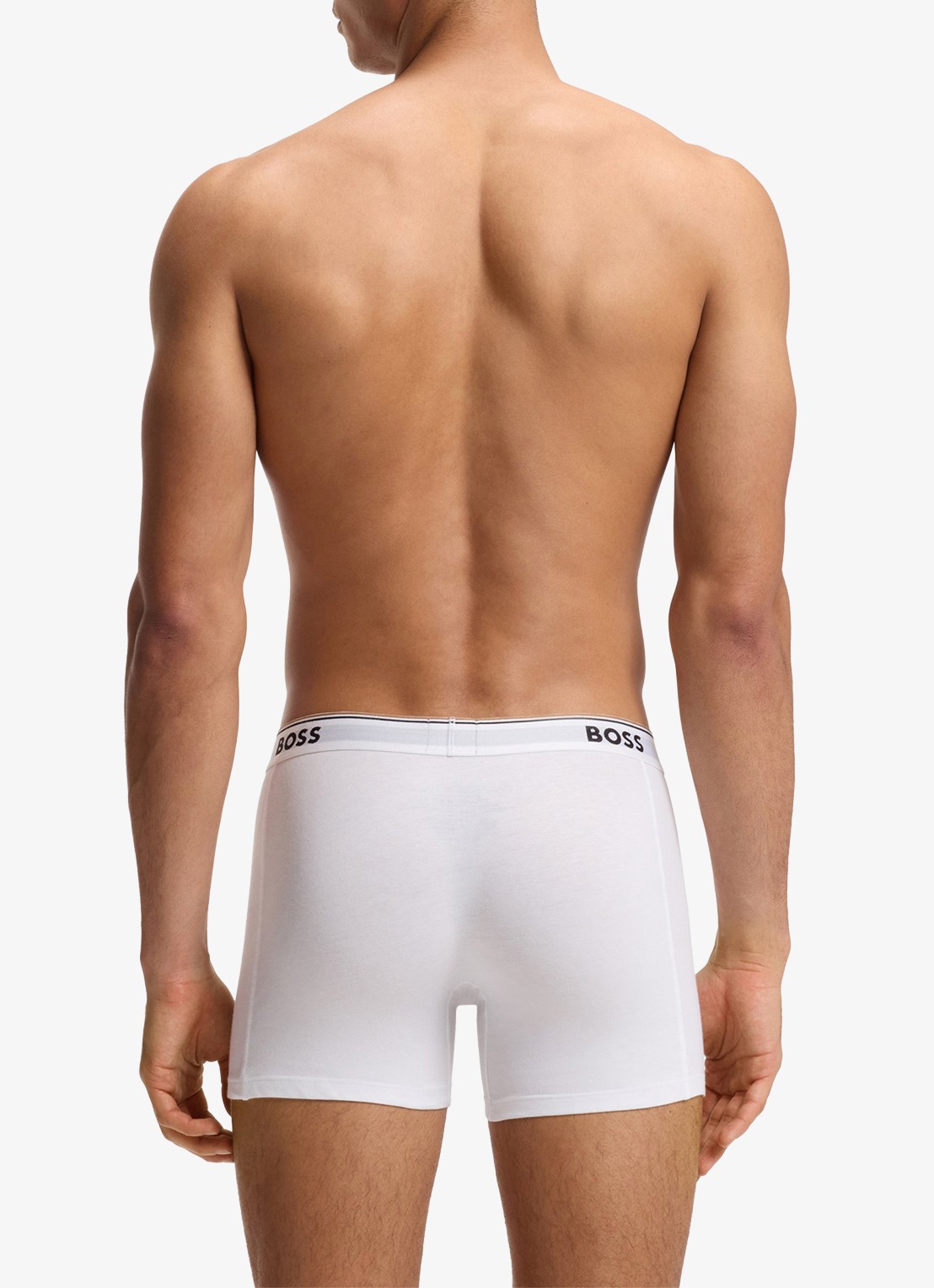 BOSS Boxershorts met logoband in 3-pack - achterkant 3 gebroken wit