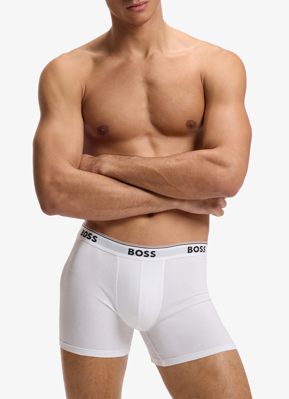 BOSS Boxershorts met logoband in 3-pack - detail 4 gebroken wit