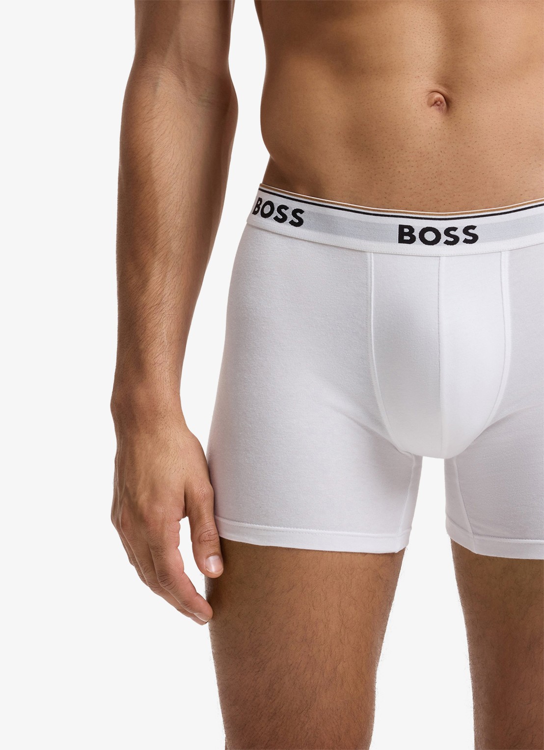 BOSS Boxershorts met logoband in 3-pack - detail 6 gebroken wit
