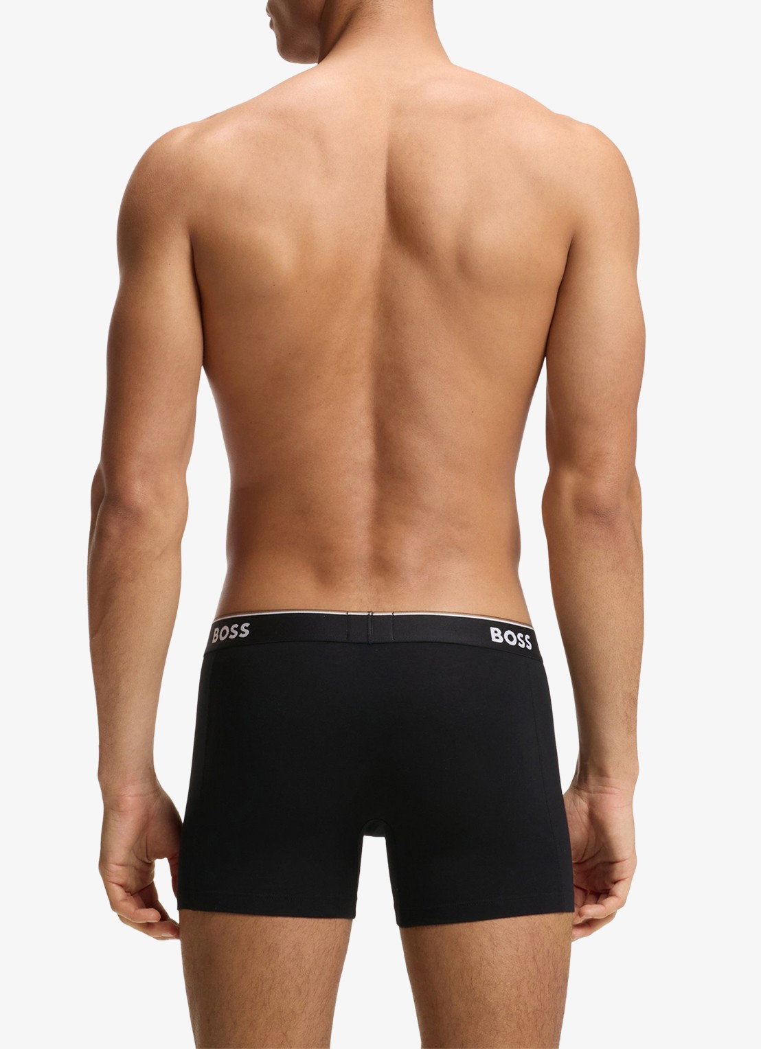 BOSS Boxershorts met logoband in 3-pack - achterkant grijs