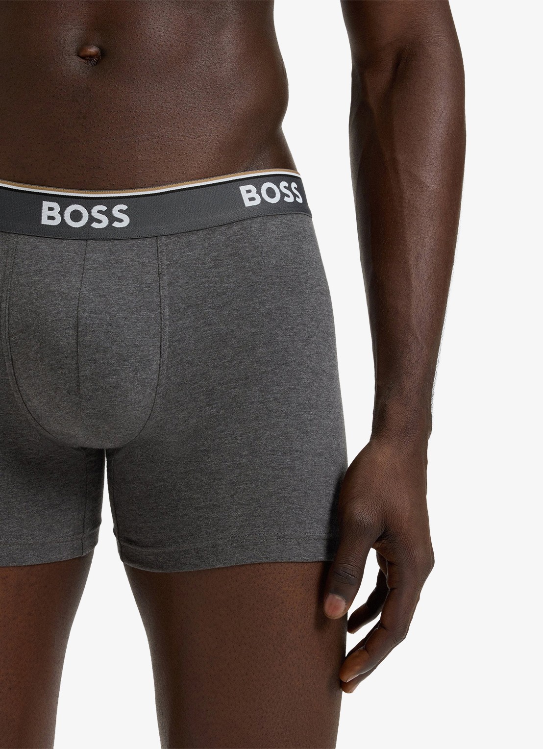 BOSS Boxershorts met logoband in 3-pack - detail 2 grijs