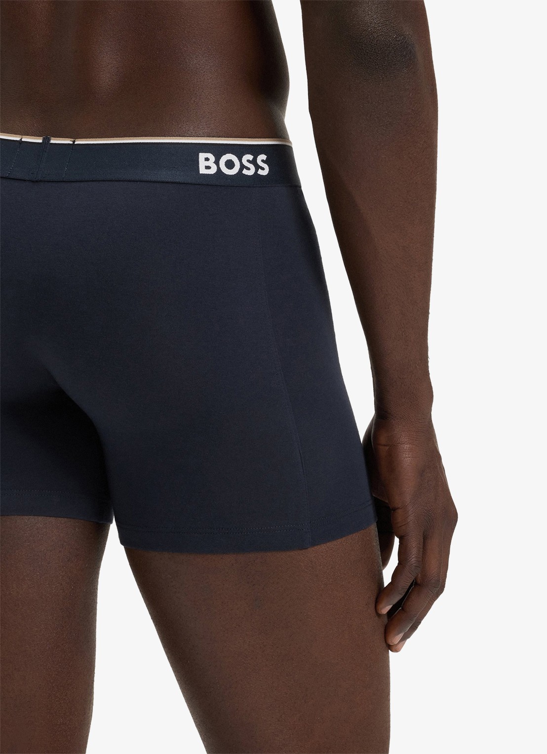 BOSS Boxershorts met logoband in 3-pack - detail 5 blauwgrijs