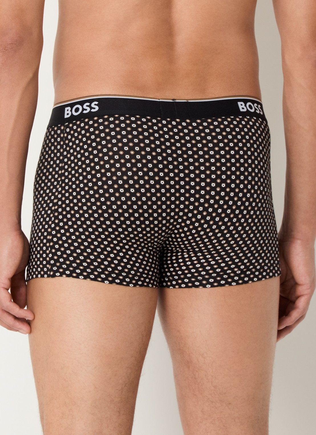 BOSS Boxershorts met logoband in 3-pack - achterkant 4 zwart
