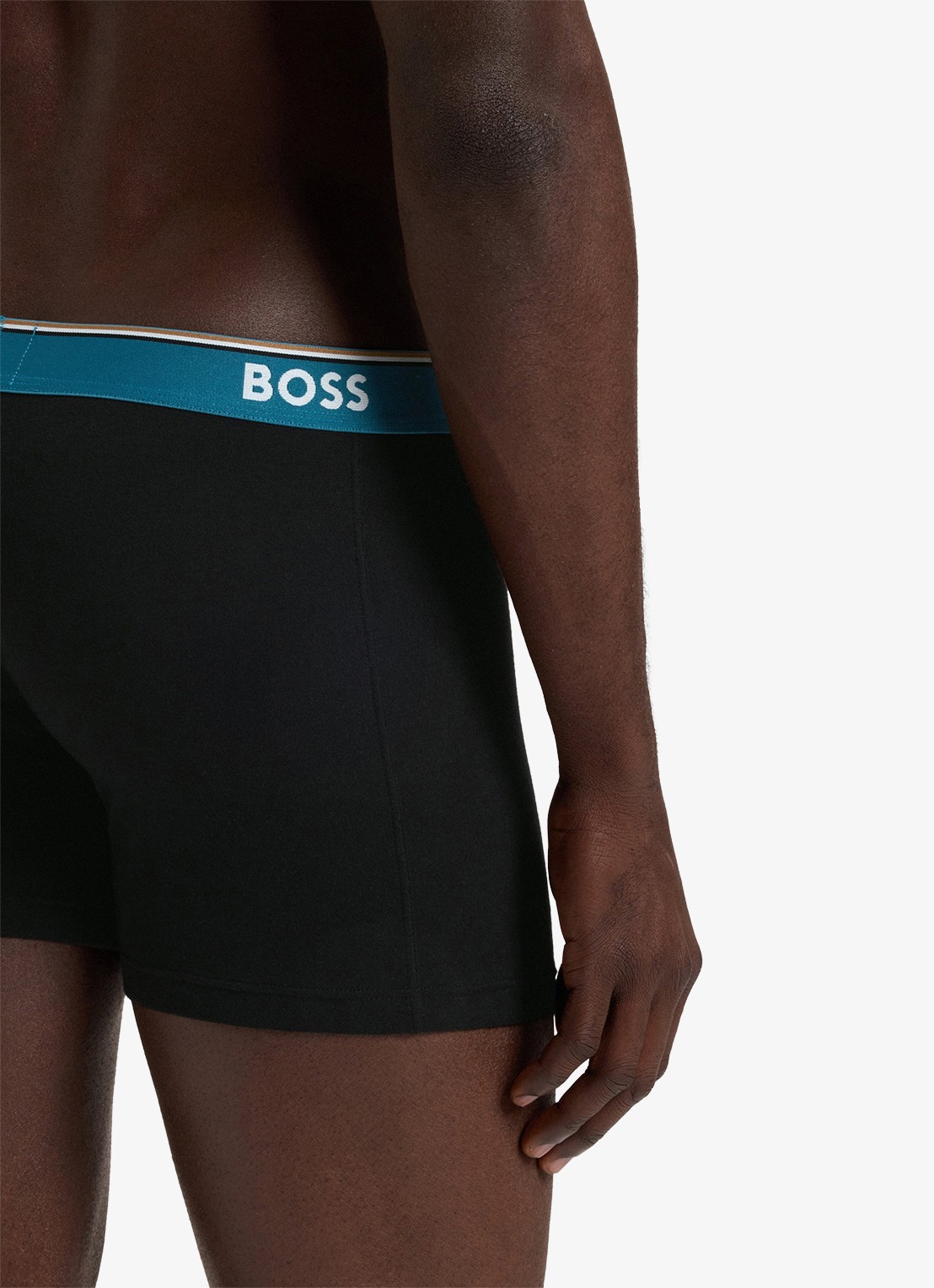BOSS Boxershorts met logoband in 3-pack - detail 4 petrol