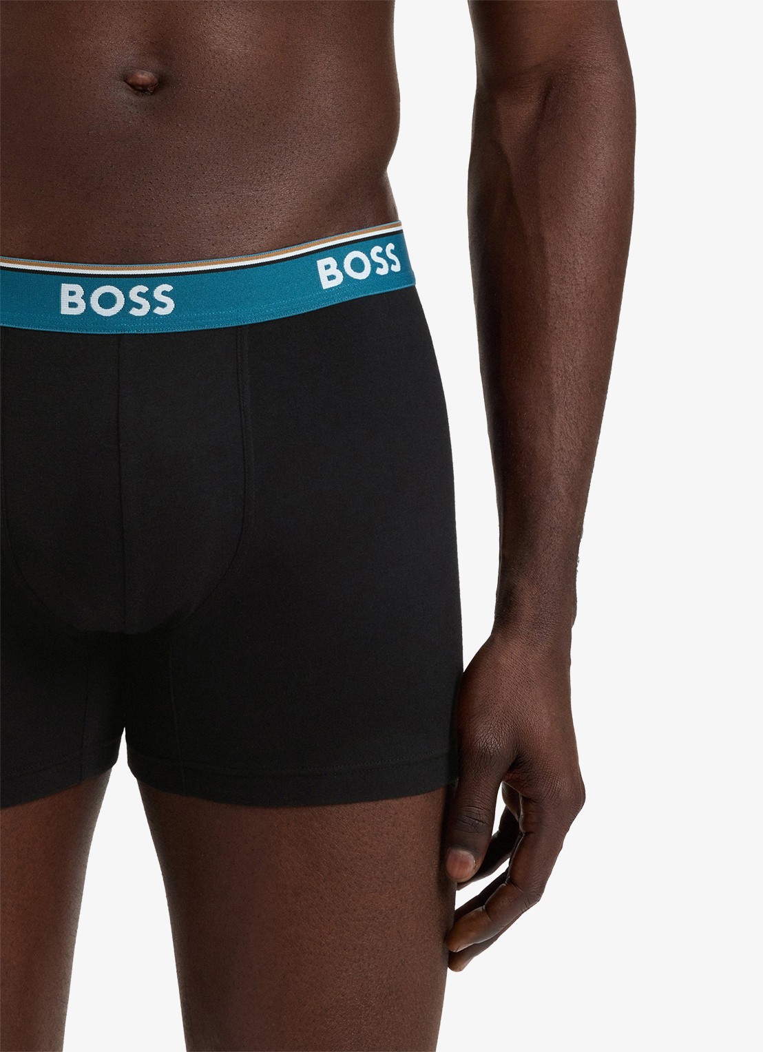 BOSS Boxershorts met logoband in 3-pack - detail 5 petrol