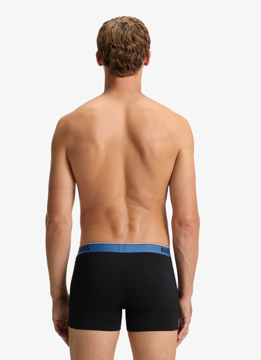 BOSS Boxershorts met logoband in 3-pack - achterkant 3 black-003 / zwart