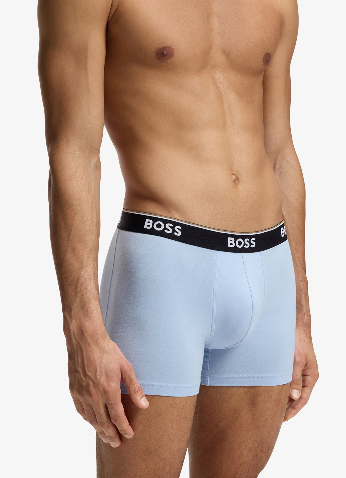 BOSS Boxershorts met logoband in 3-pack - detail 3 open blue-462 / blauw
