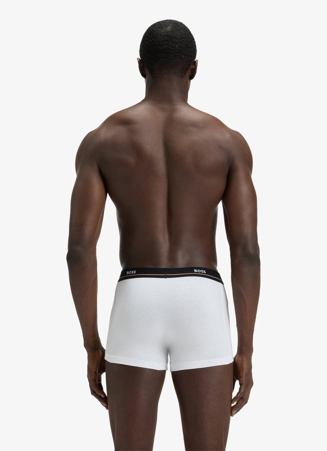 BOSS Boxershorts met logoband in 5-pack - achterkant 4 donkerblauw