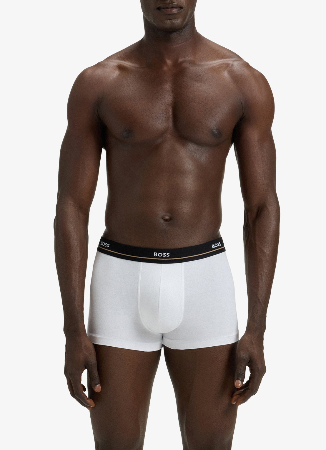 BOSS Boxershorts met logoband in 5-pack - voorkant 2 donkerblauw