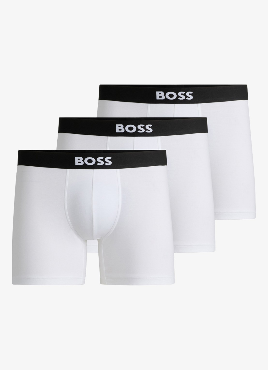 BOSS Boxershorts van  katoen in 3-pack - voorkant 2 wit