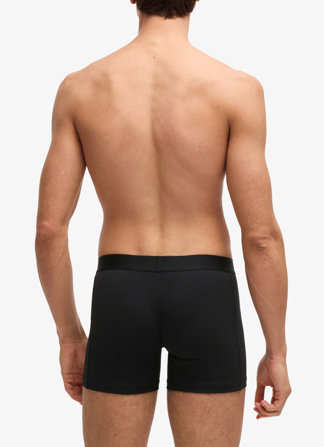 BOSS Boxershorts van  katoen in 3-pack - achterkant 4 zwart
