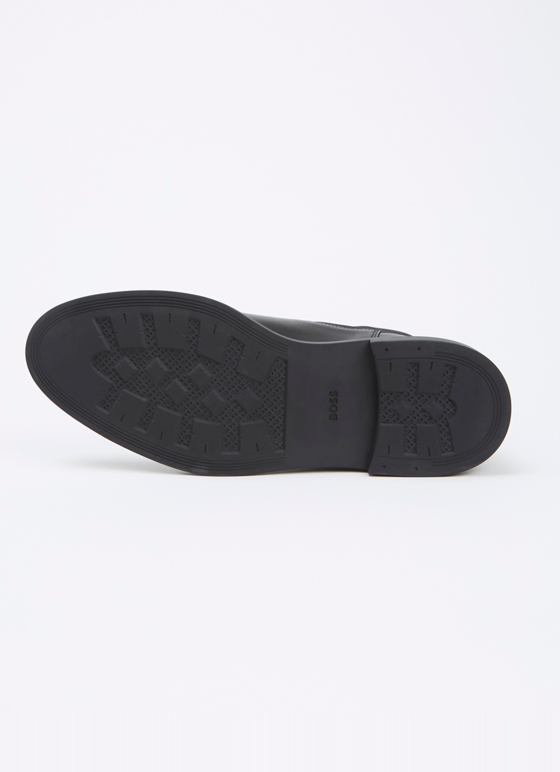 BOSS Calev chelsea boot van leer - detail 4 zwart