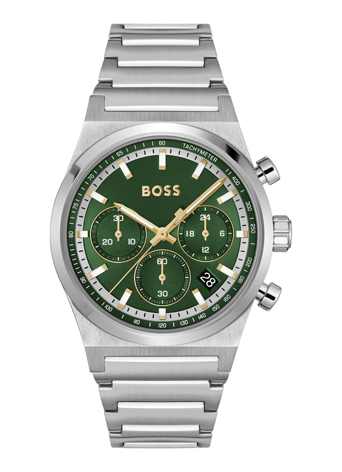 BOSS Candor Chrono horloge HB1514220 - voorkant zilver