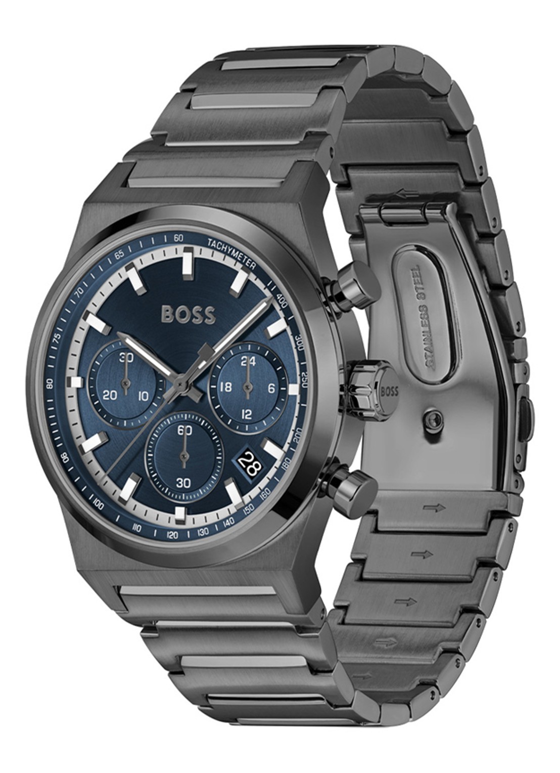 BOSS Candor Chrono horloge HB1514223 HB - detail zilver