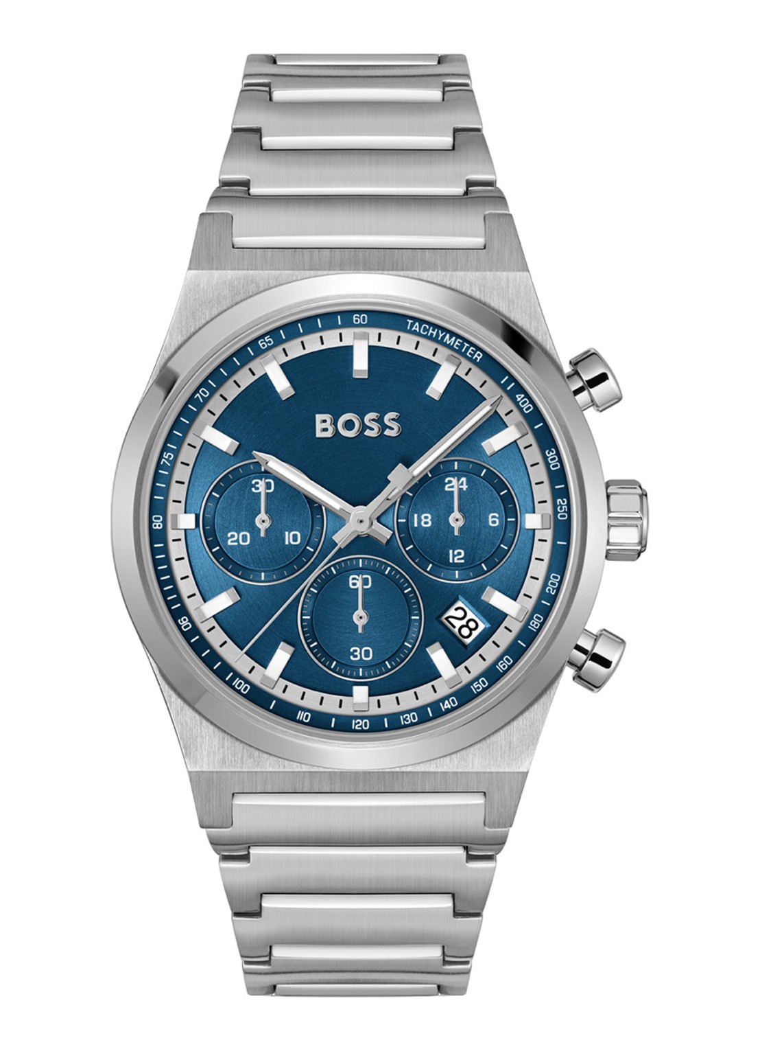 BOSS Candor Chrono horloge HB1514250 - voorkant zilver
