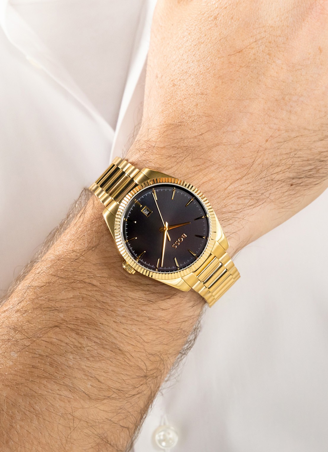 BOSS Cheswick horloge HB1514312  - voorkant 4 goud