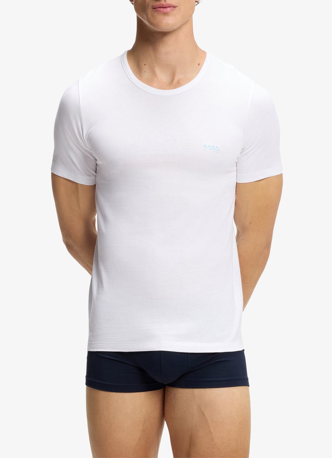 BOSS Classic T-shirt van  katoen in 3-pack - detail 3 rood