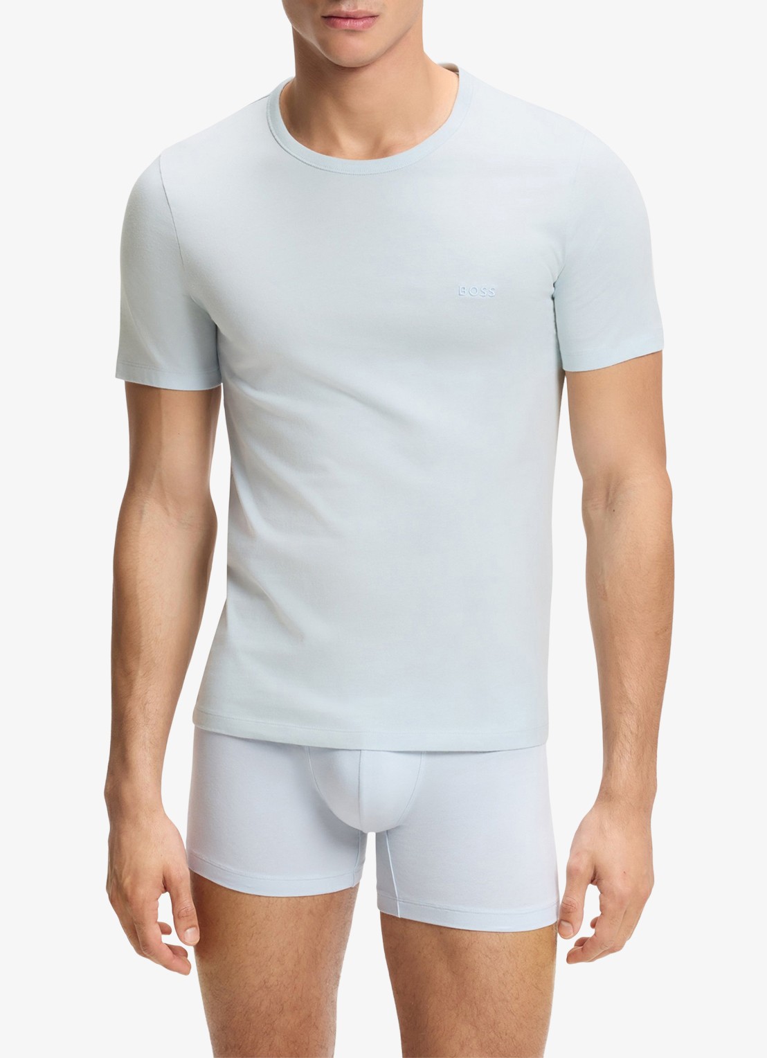 BOSS Classic T-shirt van  katoen in 3-pack - detail 2 roze
