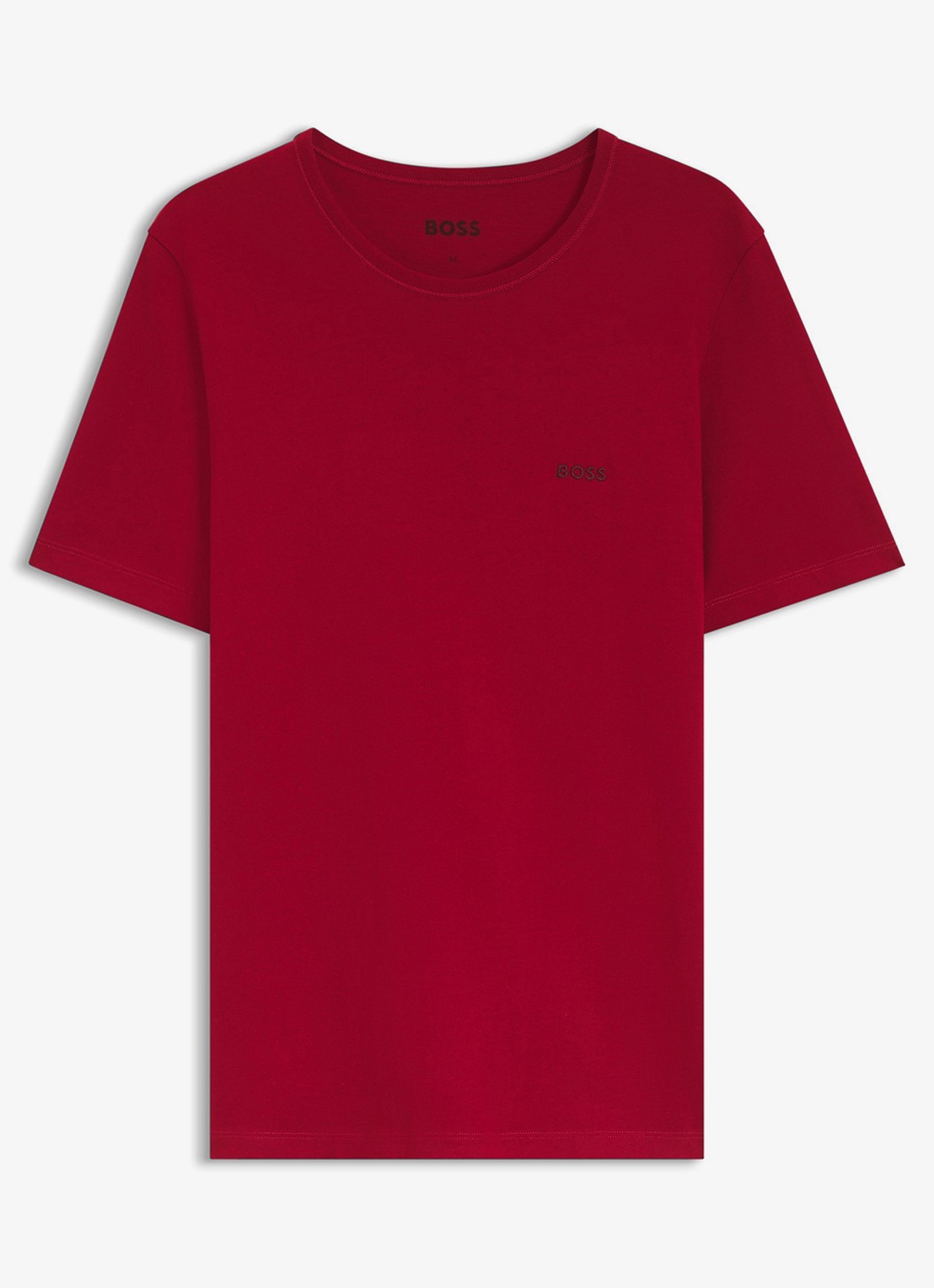 BOSS Classic T-shirt van  katoen in 3-pack - voorkant open red-644 / rood
