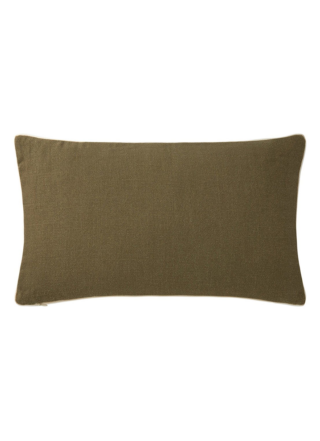 BOSS Clayton sierkussenhoes van linnen 31 x 55 cm - voorkant 5 bruin