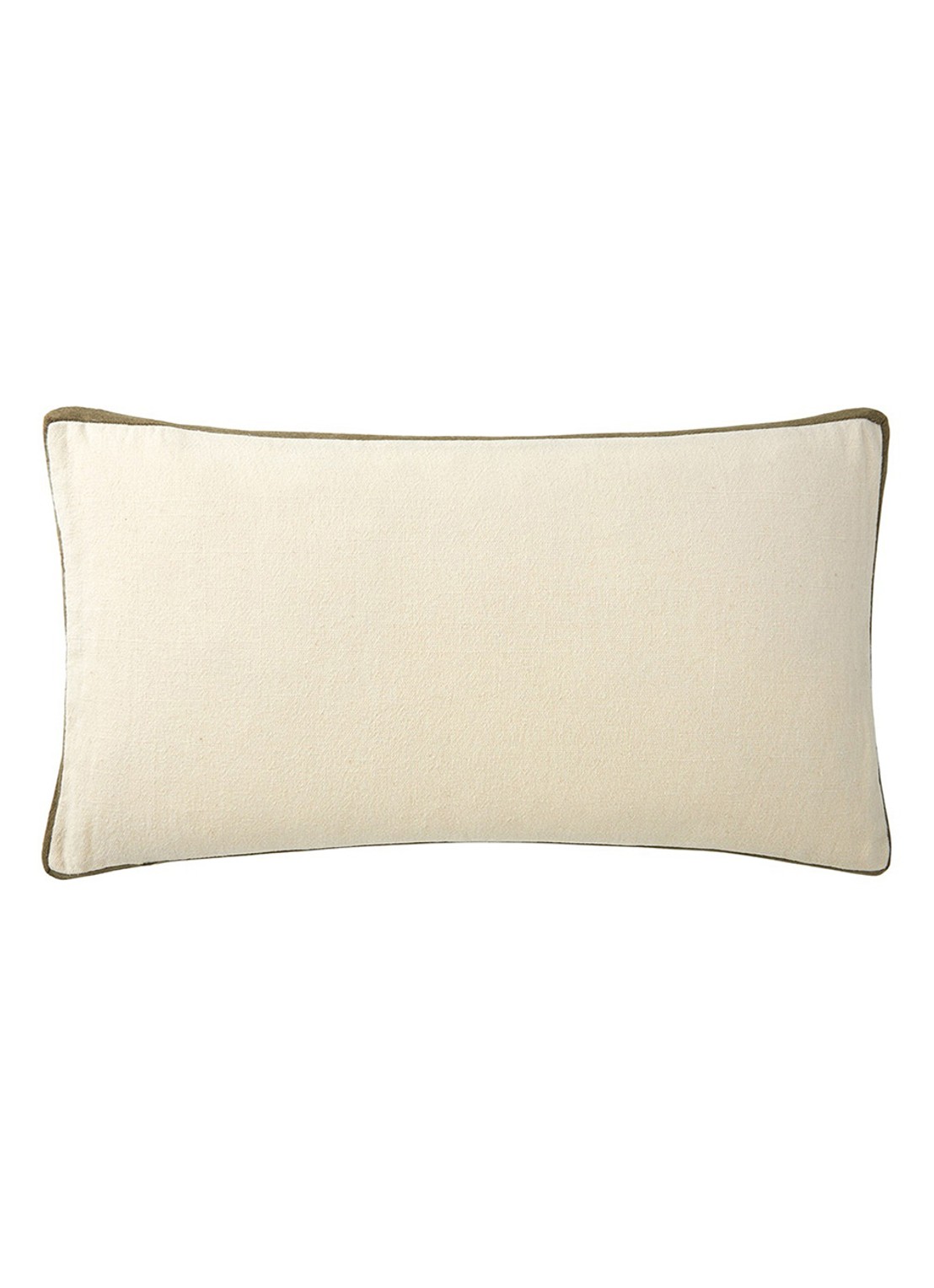 BOSS Clayton sierkussenhoes van linnen 31 x 55 cm - achterkant 4 wit
