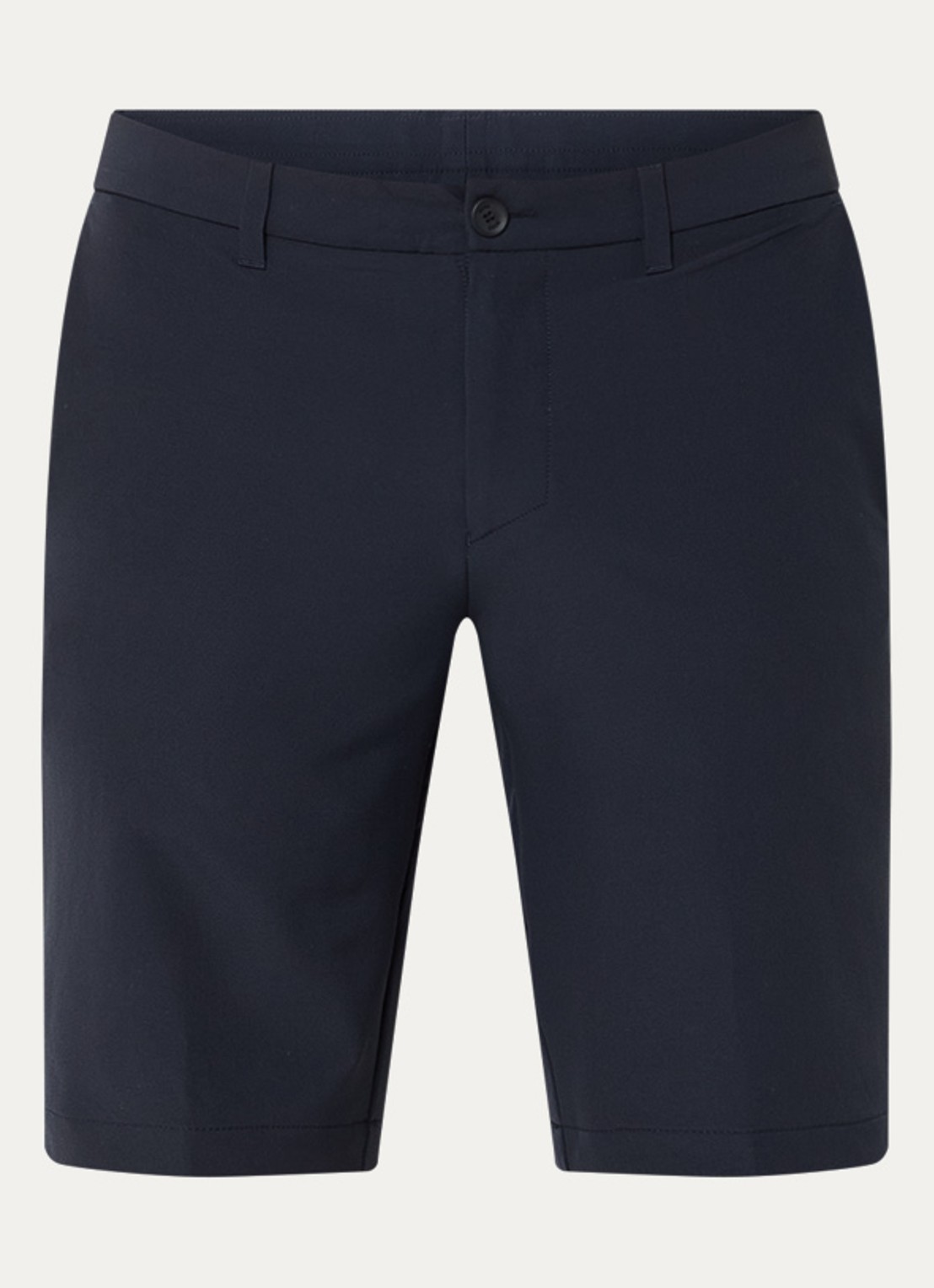BOSS Commuter loose fit korte broek met steekzakken - voorkant 5 dark blue-402 / blauw
