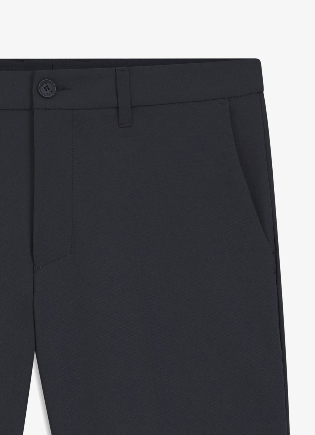 BOSS Commuter loose fit korte broek met steekzakken - detail 4 dark blue-402 / blauw