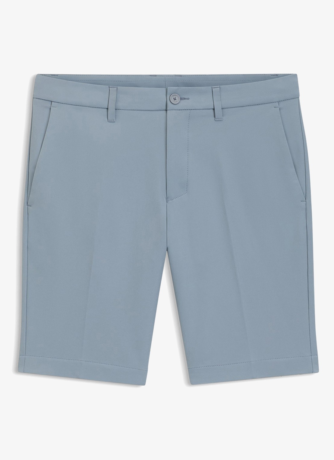 BOSS Commuter loose fit korte broek met steekzakken - voorkant 3 dark grey-026 / grijs