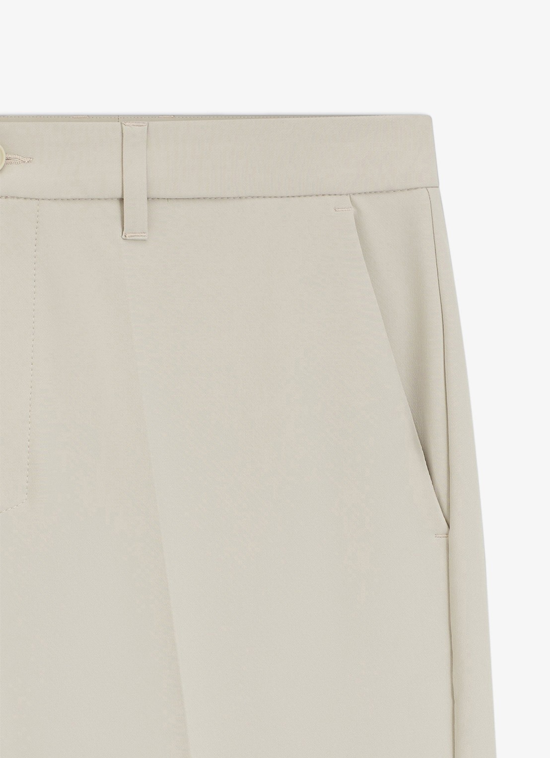 BOSS Commuter loose fit korte broek met steekzakken - detail 3 light beige-271 / beige