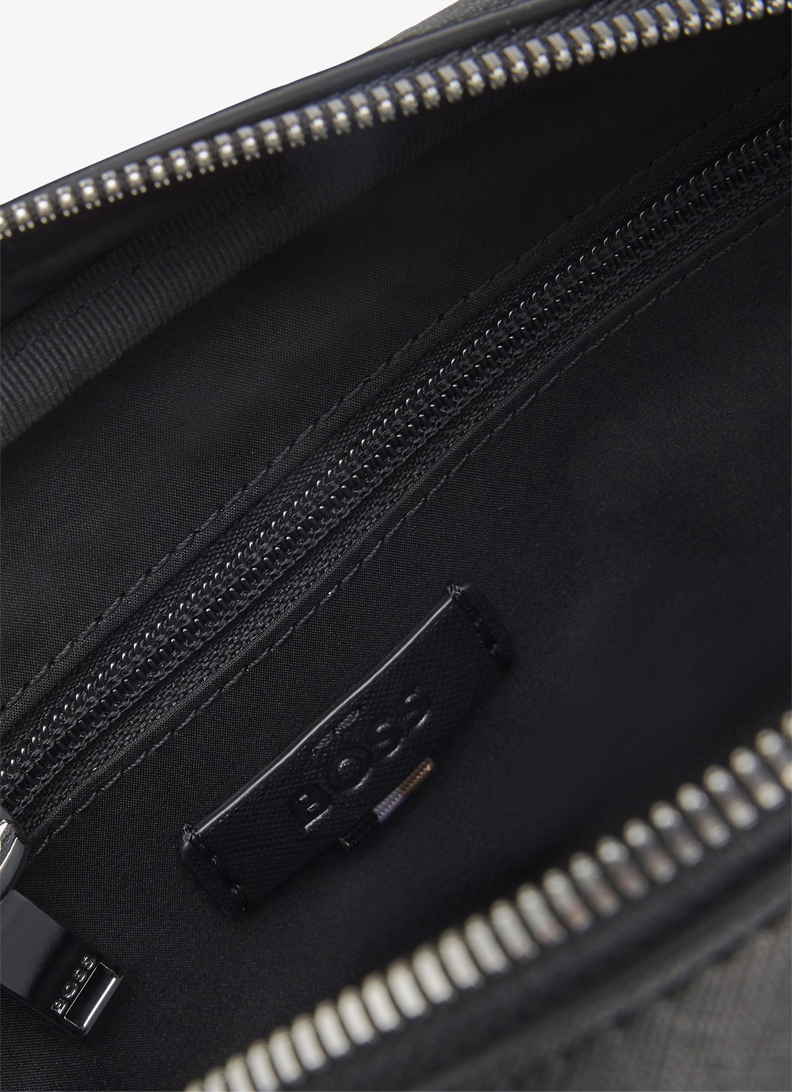 BOSS Crossbodytas met logo - detail zwart