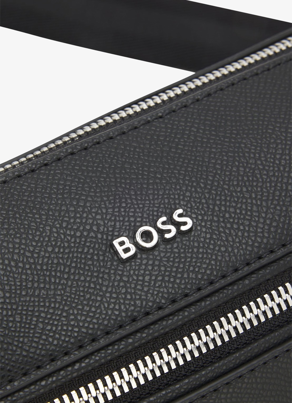 BOSS Crossbodytas met verstelbare schouderriem en logo - detail 4 zwart