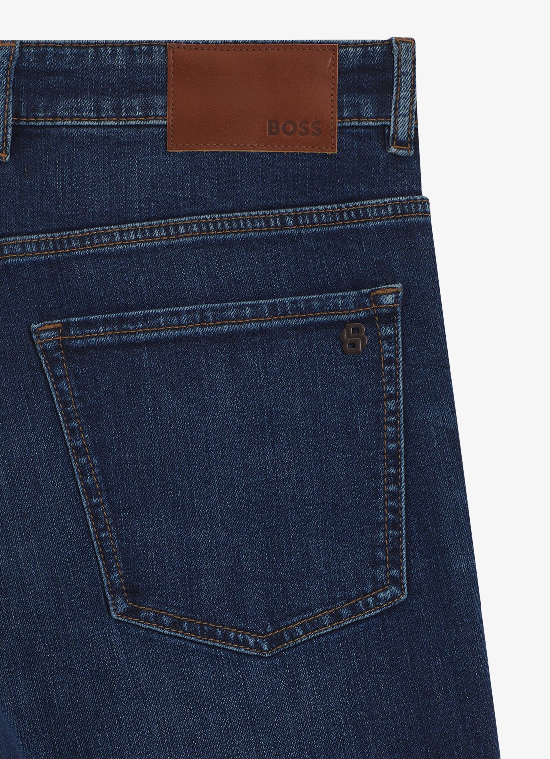 BOSS Delaware Bo slim fit jeans met stretch - detail 6 indigo