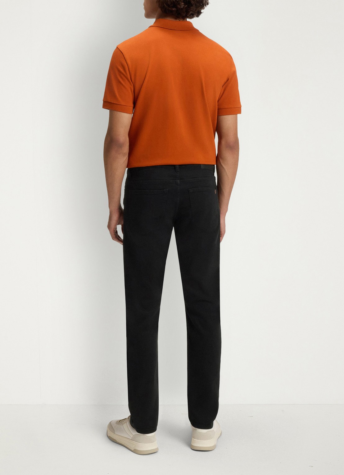 BOSS Delaware slim fit jeans met gekleurde wassing - detail 4 zwart