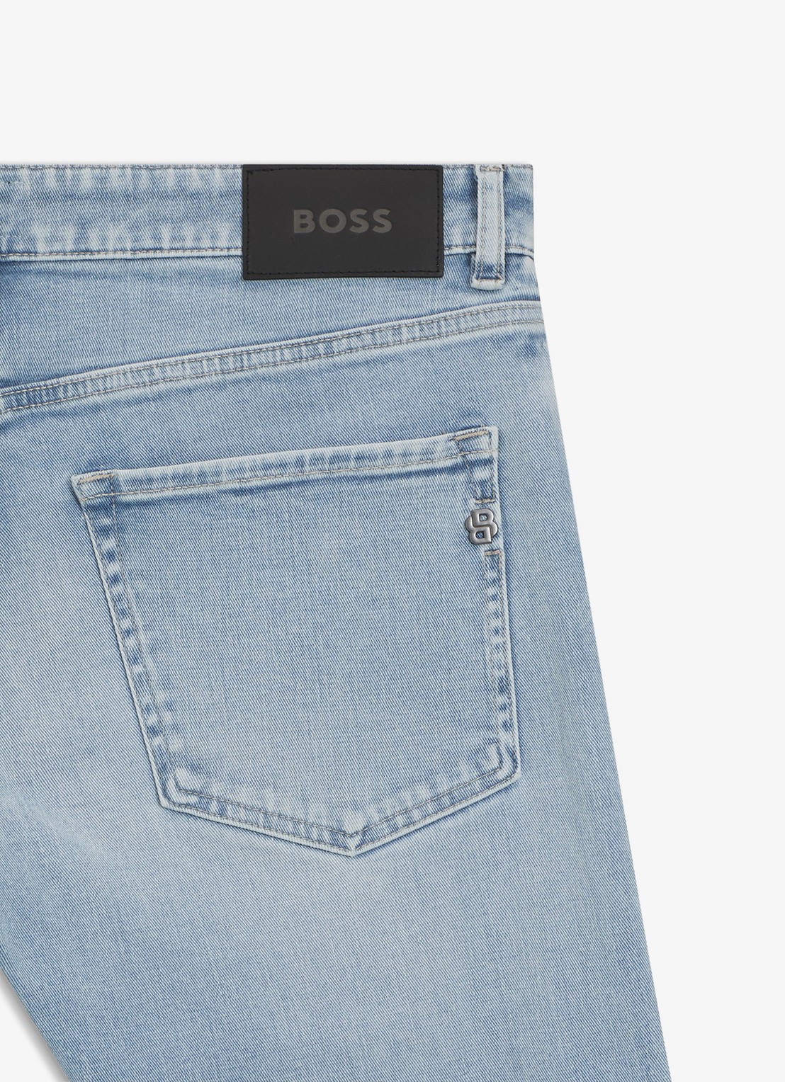 BOSS Delaware slim-fit jeans met stretch - detail 3 indigo