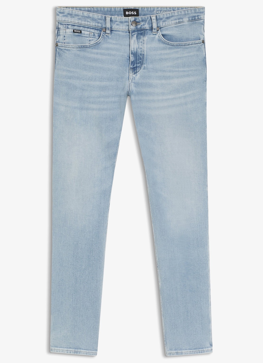 BOSS Delaware slim-fit jeans met stretch - voorkant 5 indigo