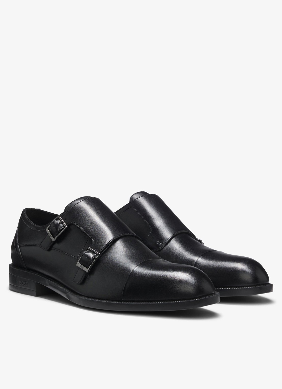 BOSS Derby schoen van leer - detail 4 zwart