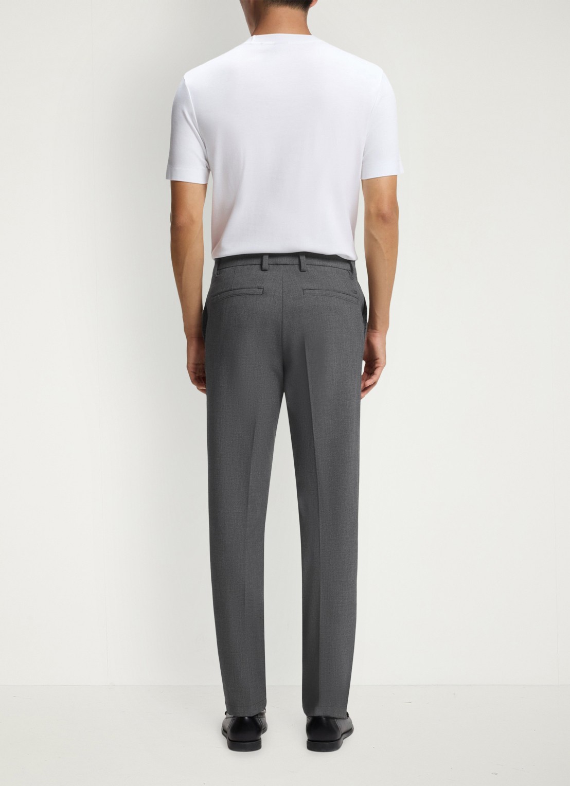 BOSS Dobby straight fit chino - achterkant 3 zwart
