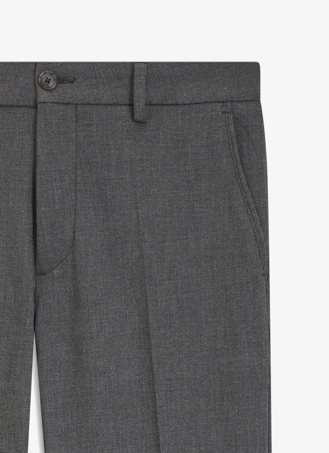 BOSS Dobby straight fit chino - voorkant 6 zwart