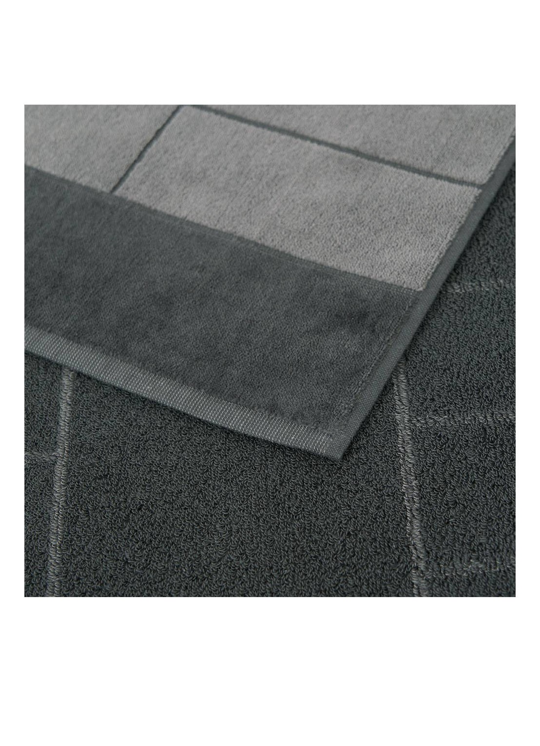 BOSS Double badhanddoek - 50 x 100 cm - detail 4 donkergrijs