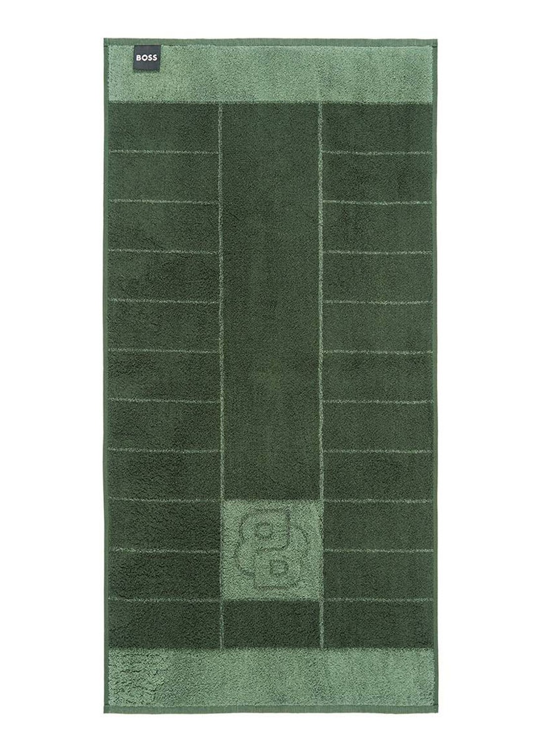 BOSS Double badhanddoek - 50 x 100 cm - voorkant 2 groen