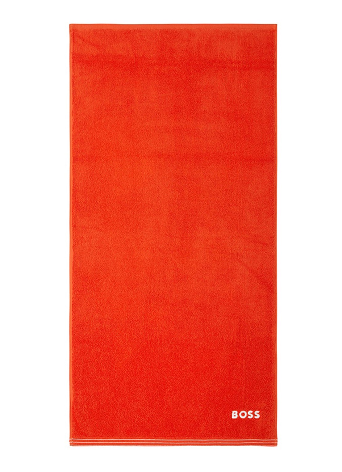 BOSS Edge badhanddoek 50 x 100 cm - voorkant oranjerood