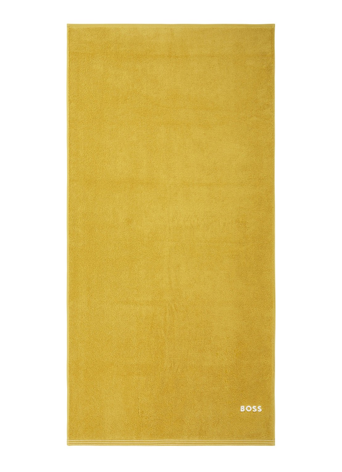 BOSS Edge badhanddoek - 70 x 140 cm - voorkant geel