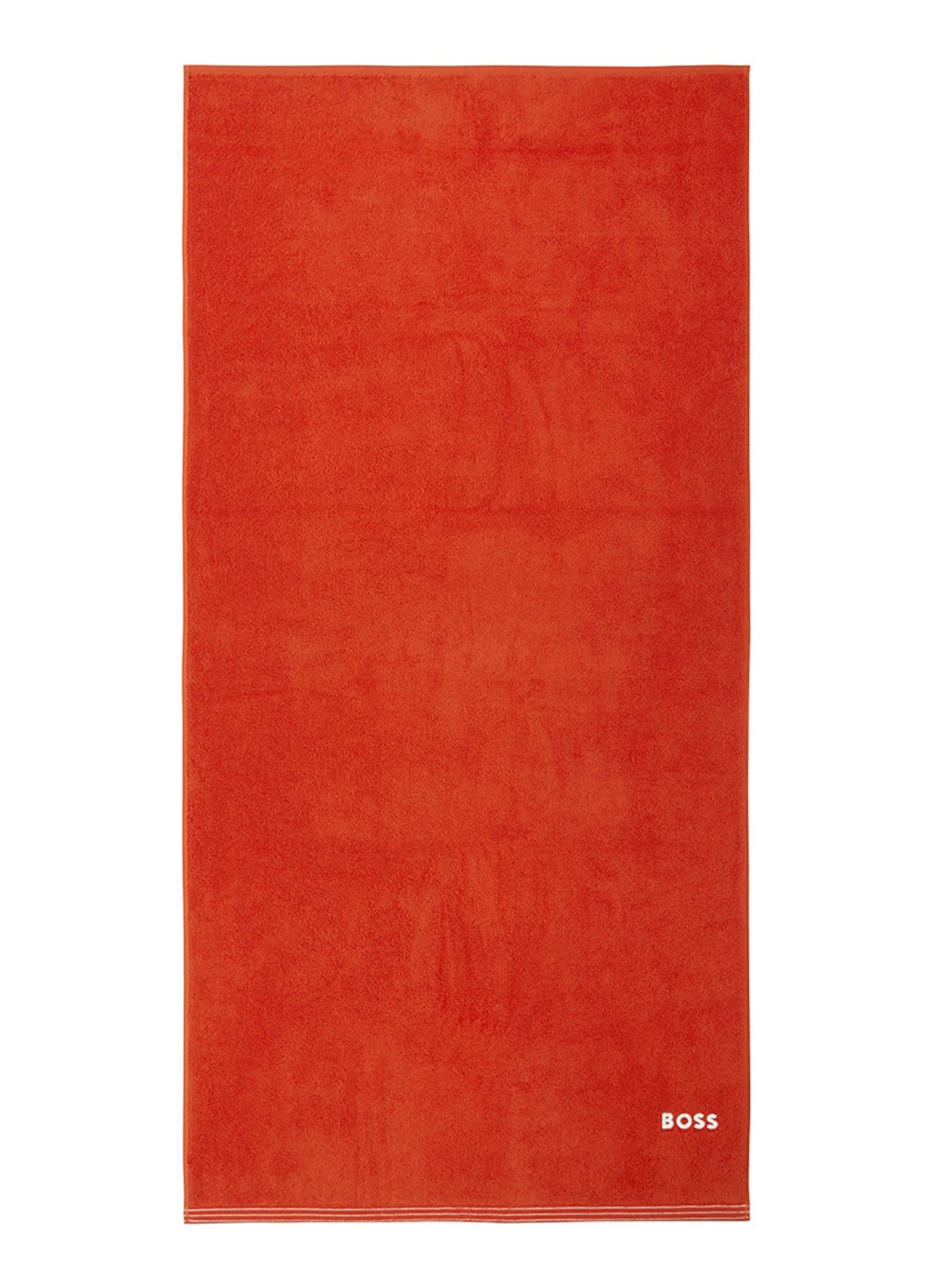 BOSS Edge badhanddoek - 70 x 140 cm - voorkant oranjerood
