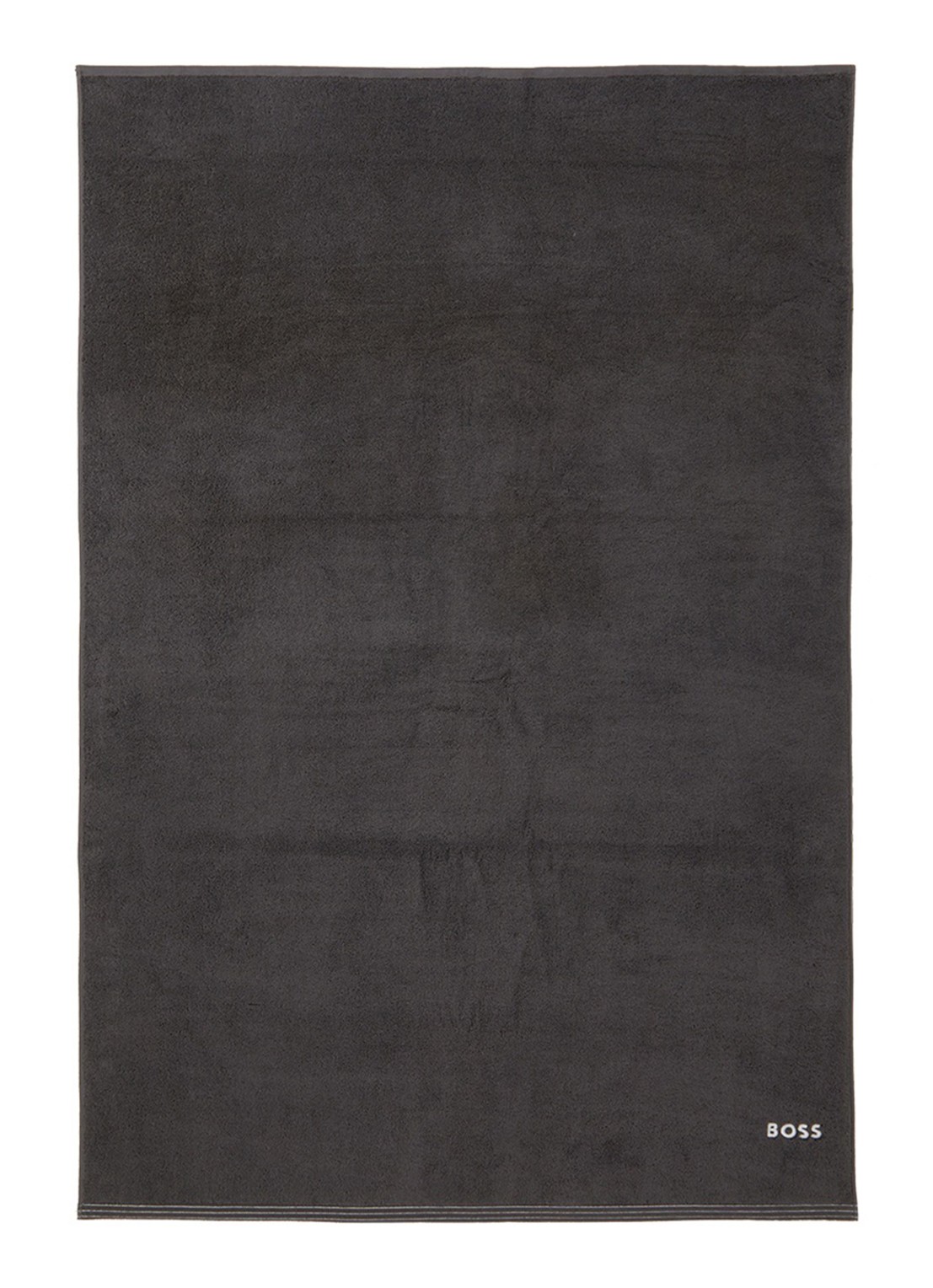 BOSS Edge badlaken - 100 x 150 cm - voorkant donkergrijs