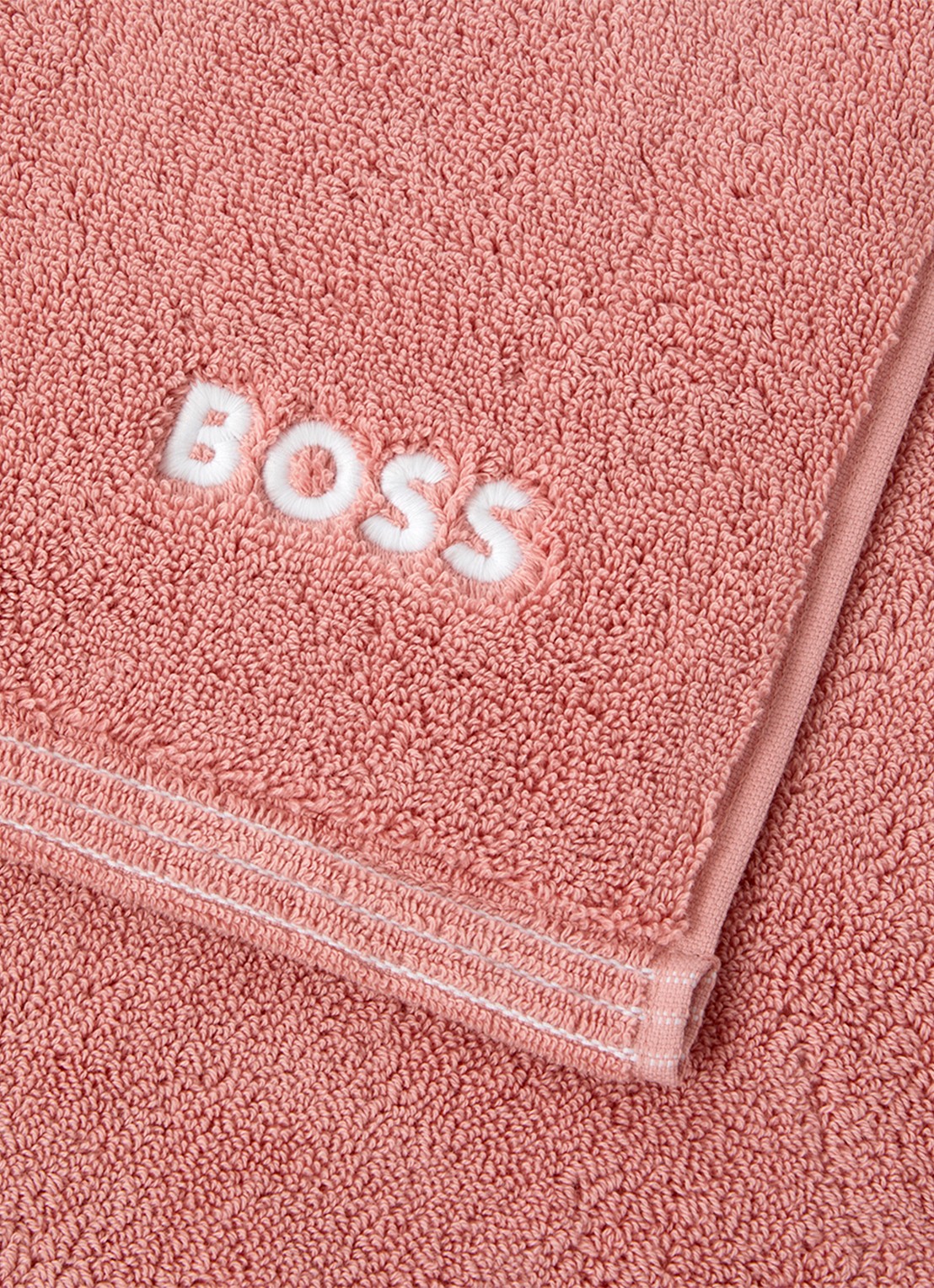 BOSS Edge badmat 50 x 70 cm - voorkant 2 zalmroze